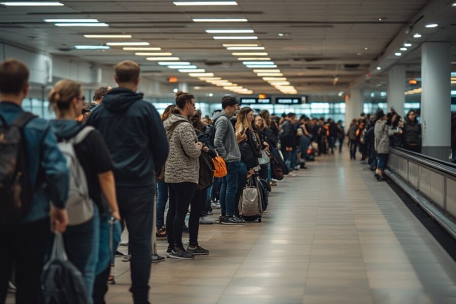 Европа сталкивается с масштабным транспортным коллапсом: 619 задержек и 32 отмены рейсов парализовали авиасообщение от Германии до Испании