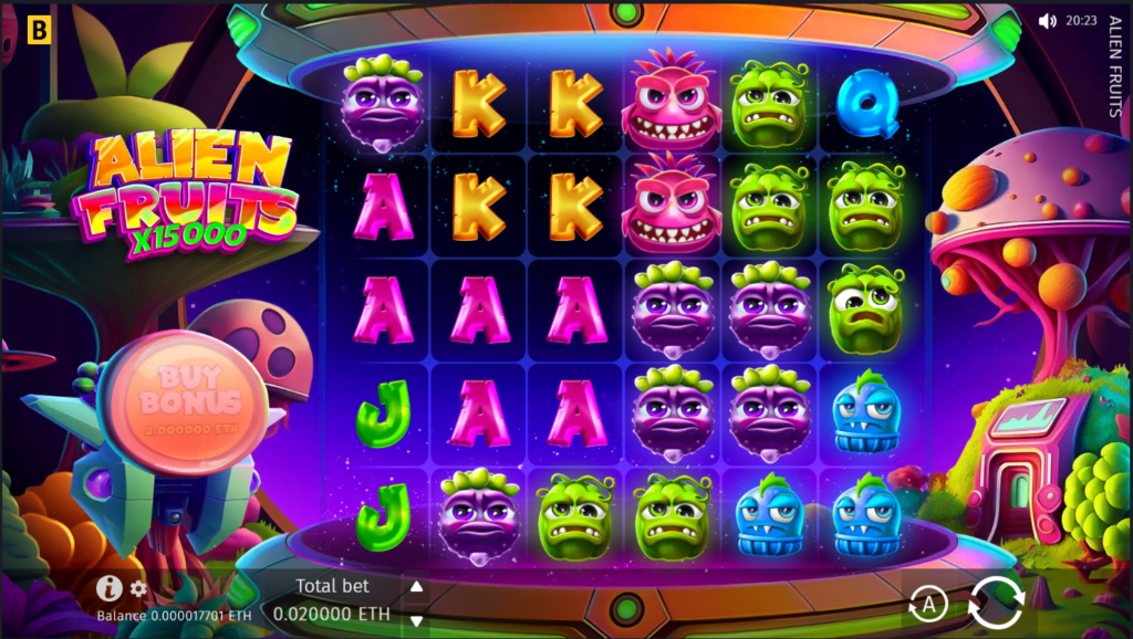Слот Alien Fruits на EthPlay