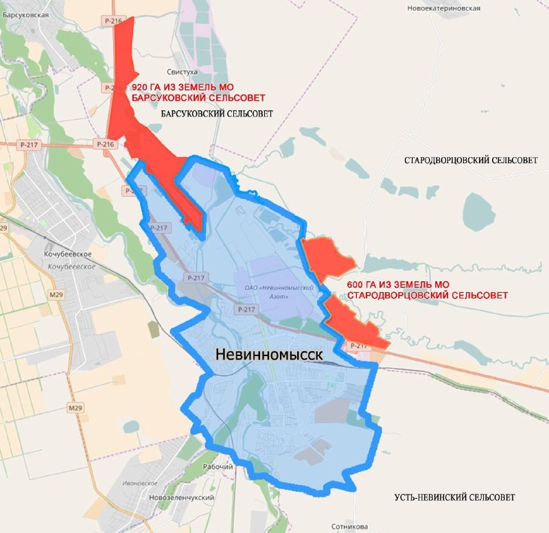 Карта города невинномысска ставропольского края