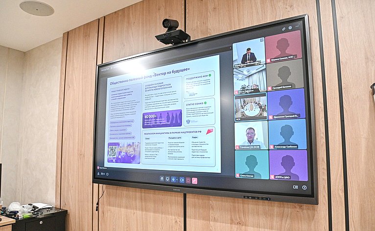 Заместитель Председателя Совета Федерации Инна Святенко провела заседание рабочей группы «Социальные проекты» Агентства стратегических инициатив