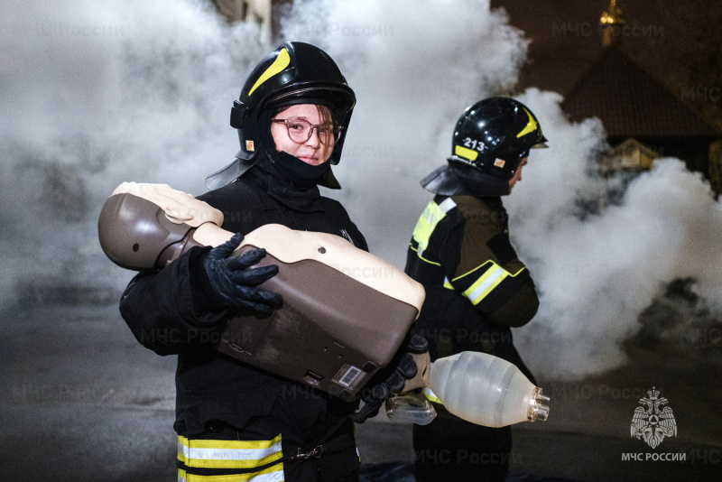 В Свято-Тихоновском гуманитарном университете прошли совместные пожарно-тактические учения