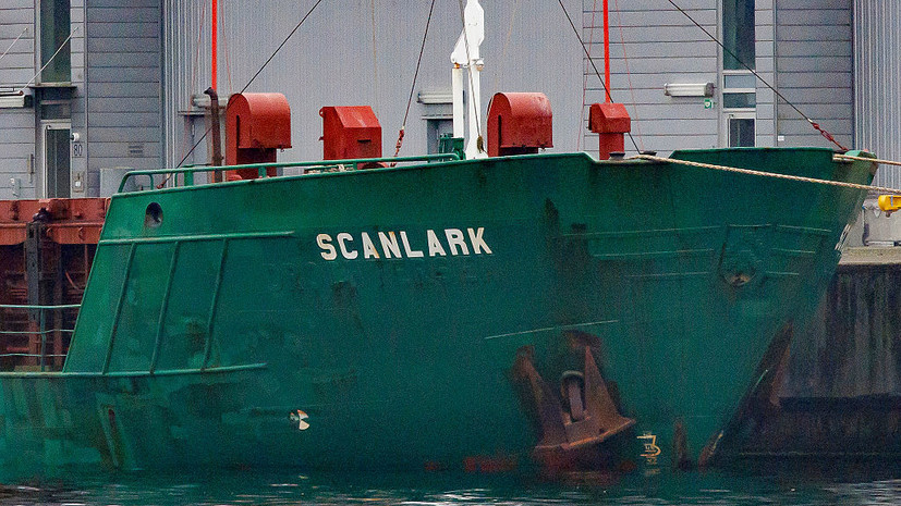 На задержанном судне Scanlark к концу месяца начнут заканчиваться продукты