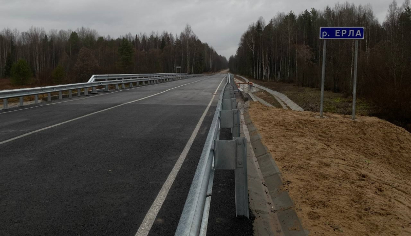 В Костромской области завершена реконструкция моста через реку Ёрла