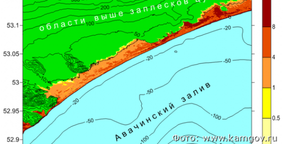 На Камчатке появилась карта цунамирайонирования