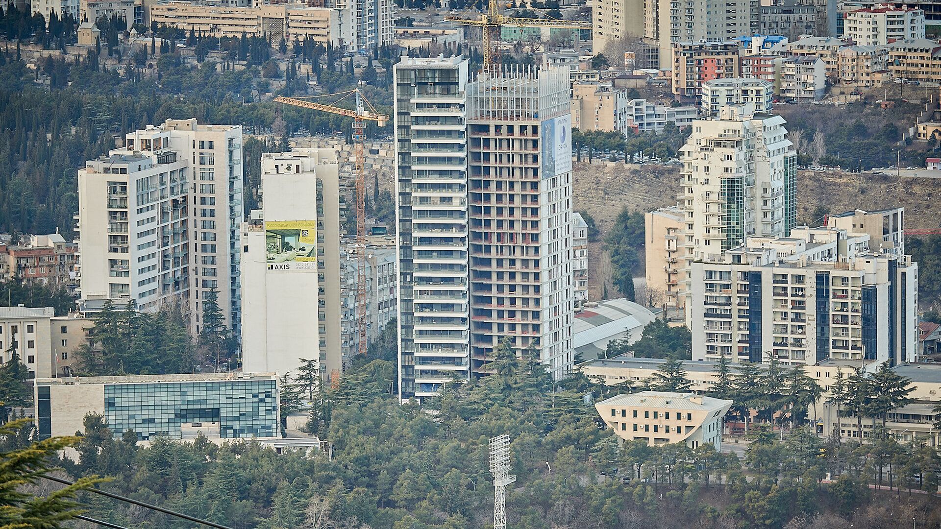 Вид на город Тбилиси. Жилые дома в районе Ваке - Сабуртало - Sputnik Грузия, 1920, 03.12.2025