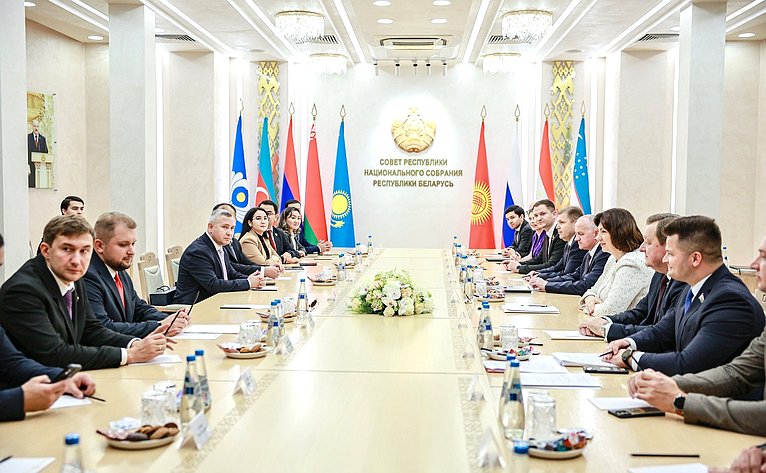В рамках поездки состоялась встреча с Председателем Совета Республики Национального собрания Республики Беларусь Натальей Кочановой