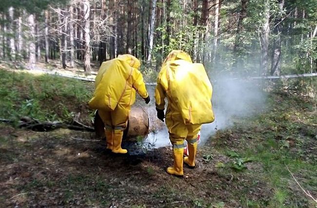 На Южном Урале грибники нашли бочку с серной кислотой