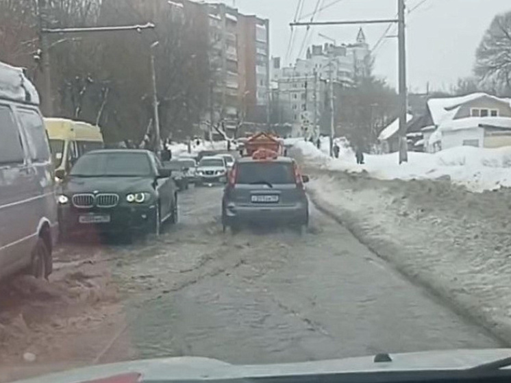 Названа причина затопления улицы Жукова в Калуге
