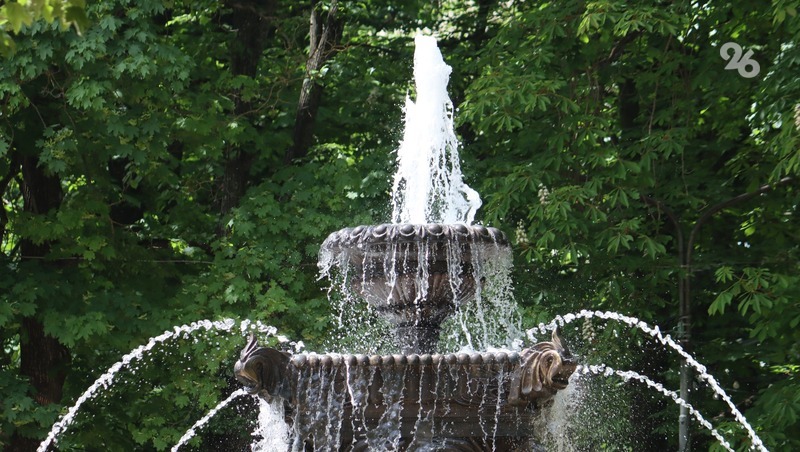 В центре Минеральных Вод начали реконструкцию старого фонтана 