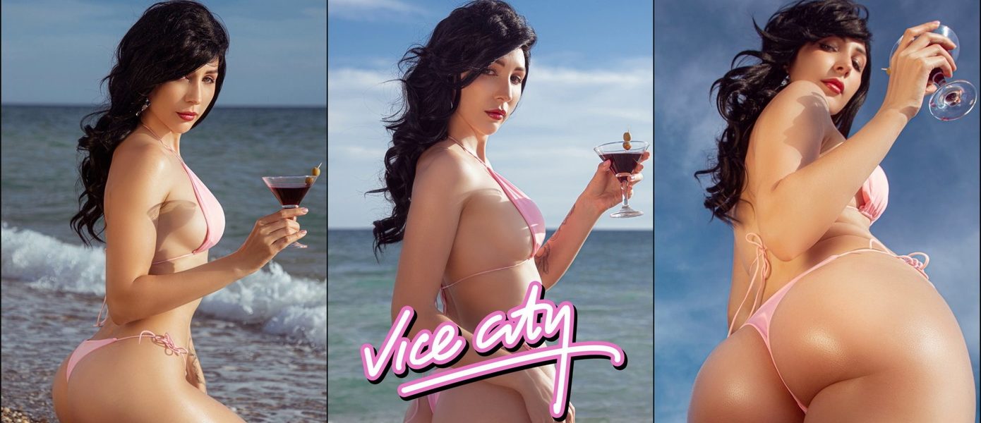 Посмотрите на сексуальный косплей девушки с обложки Grand Theft Auto: Vice City