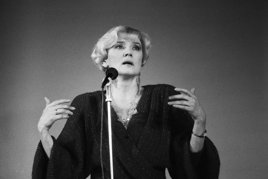 СССР. Москва. 1987 г. Советская актриса Вера Валентиновна Алентова