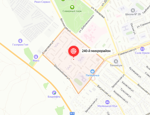Орск 240 квартал карта