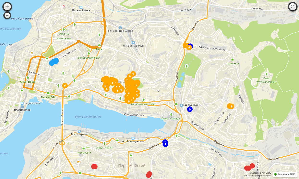 Карта владивостока 3 д