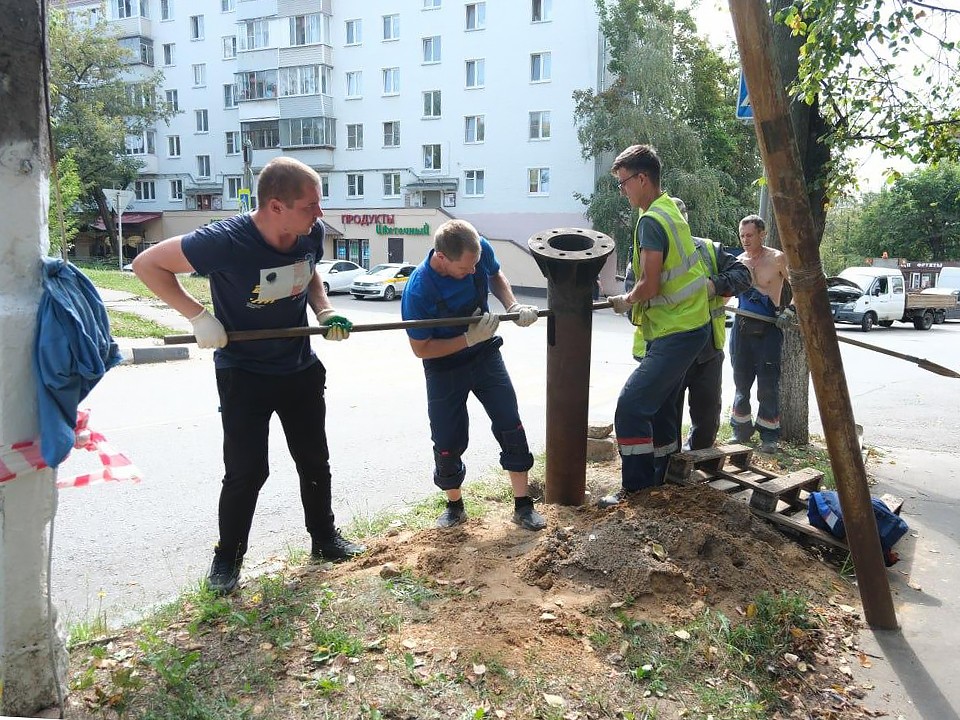 На улицах Лыткарина устанавливают новое освещение