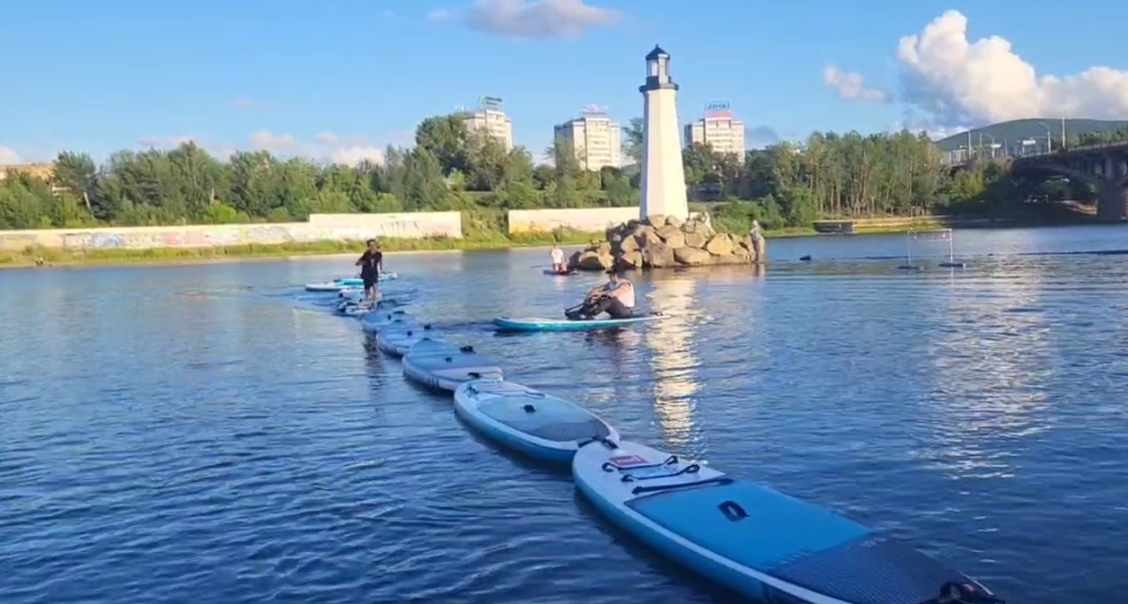 Лодочная станция на берегу озера Плесцы