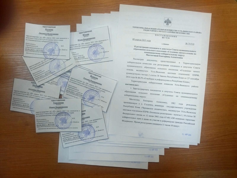 Завершился этап выдвижения на выборах депутатов Совета муниципального образования сельского поселения «Студенец» пятого созыва