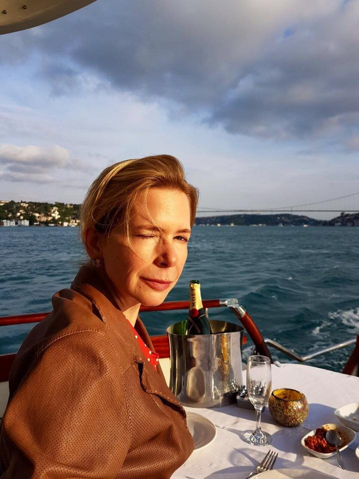 Жена Евгения Велиховского на отдыхе в Турции