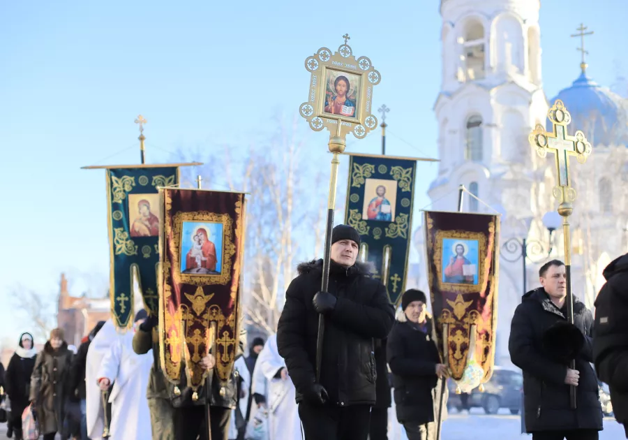 Крестный ход 2024 год. Крещение. 