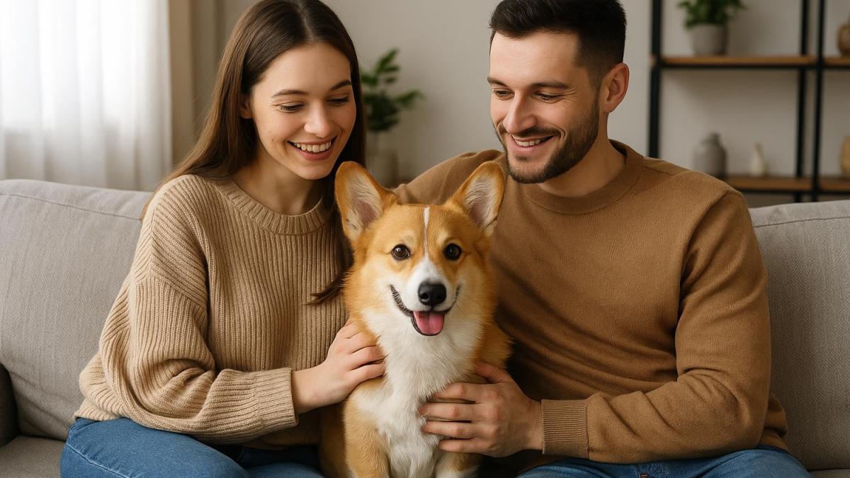 Пара с собакой вместо ребёнка