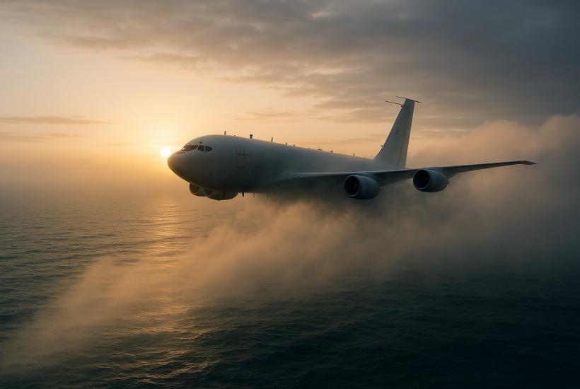 Самолёт над океаном