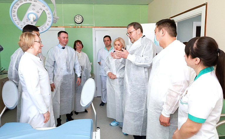 Сенаторы посетили перинатальный центр в городе Йошкар-Ола