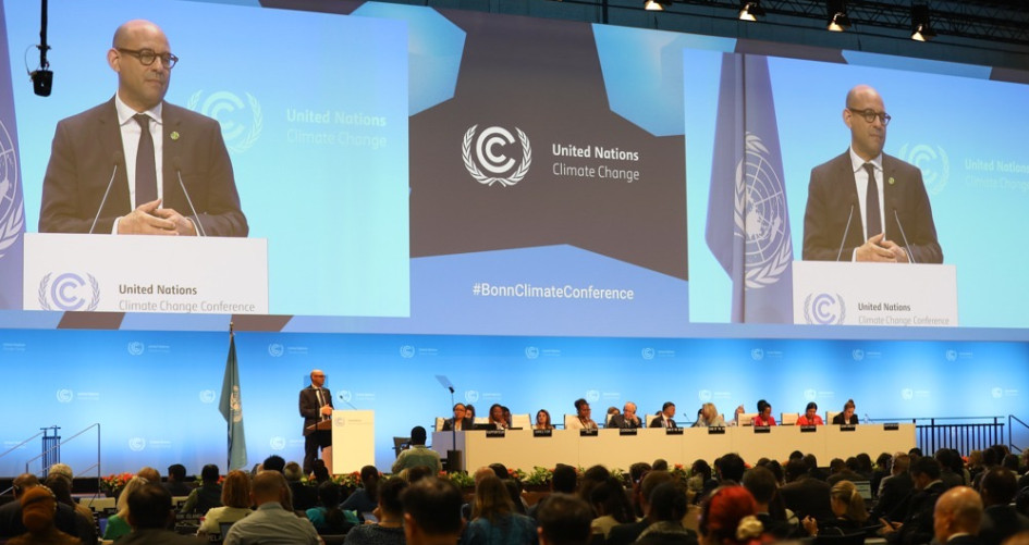 Closing plenary at the Bonn Climate Change Conference.