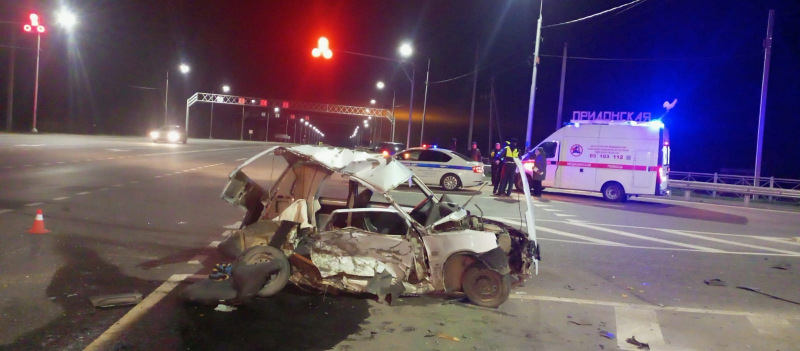 На трассе под Липецком в ДТП в Вольво пострадал водитель Оки