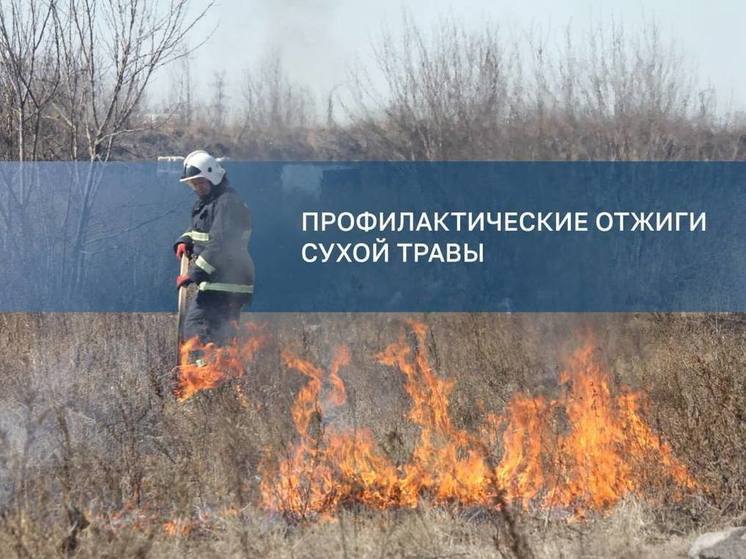 В Октябрьском округе Иркутска прошли контролируемые отжиги сухой травы