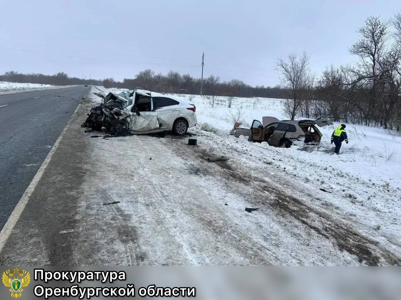 На месте ДТП. Источник: Прокуратура Оренбургской области
