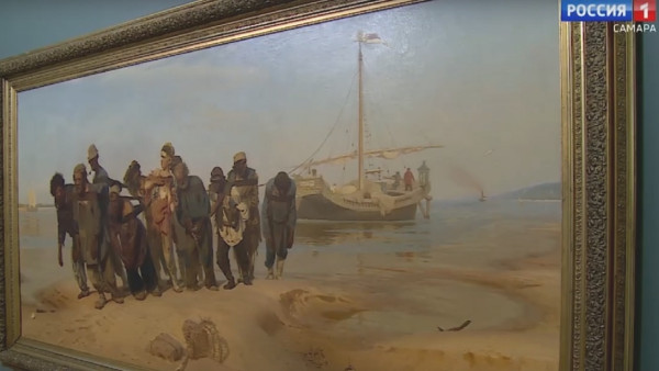 Сила и магнетизм картины «Бурлаки на Волге» продолжают восхищать самарцев 