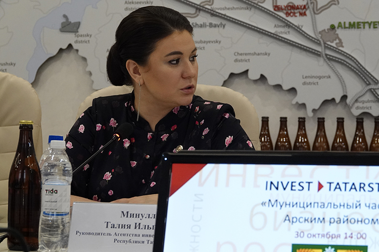Глава АИР РТ Талия Минуллина отметила, что район находится, что называется, в среднем звене для инвестиций