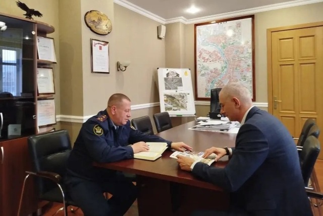 Заместитель начальника УФСИН Андрей Качан провел рабочую встречу с первым заместителем Мэра Омска, директором департамента городского хозяйства Администрации города Евгением Фоминым