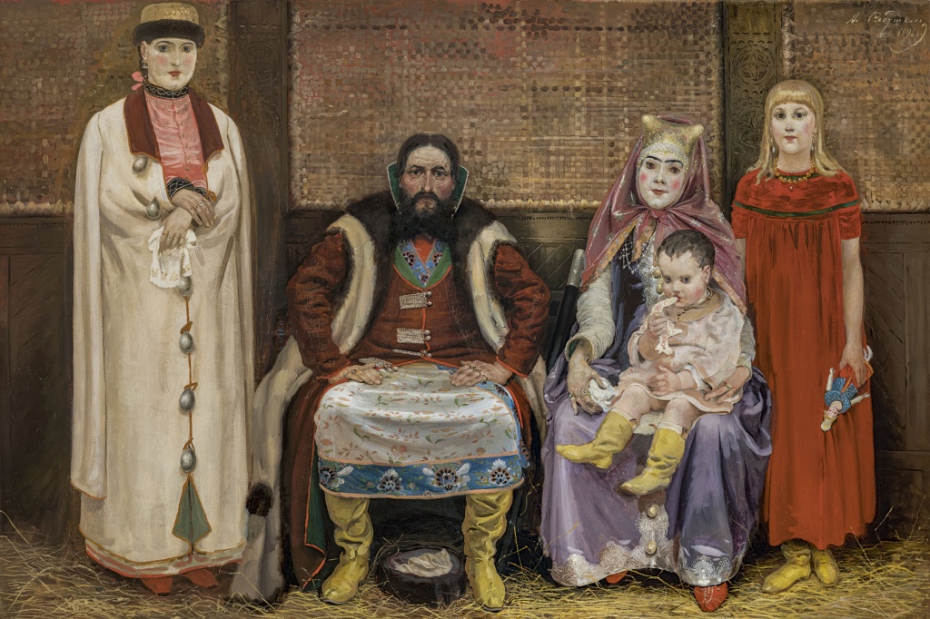 Рябушкин А.П. Семья купца в XVII веке. 1896.