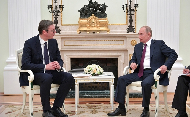 Встреча Владимира Путина с Александром Вучичем