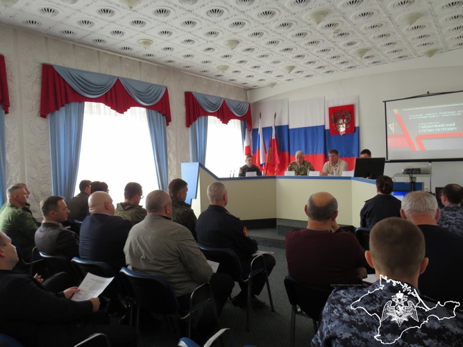 В Крыму сотрудники государственного контроля Росгвардии провели совещание по безопасности объектов ТЭК