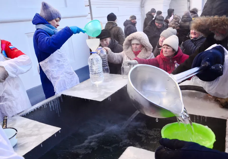 Крестный ход 2024 год. Крещение. 