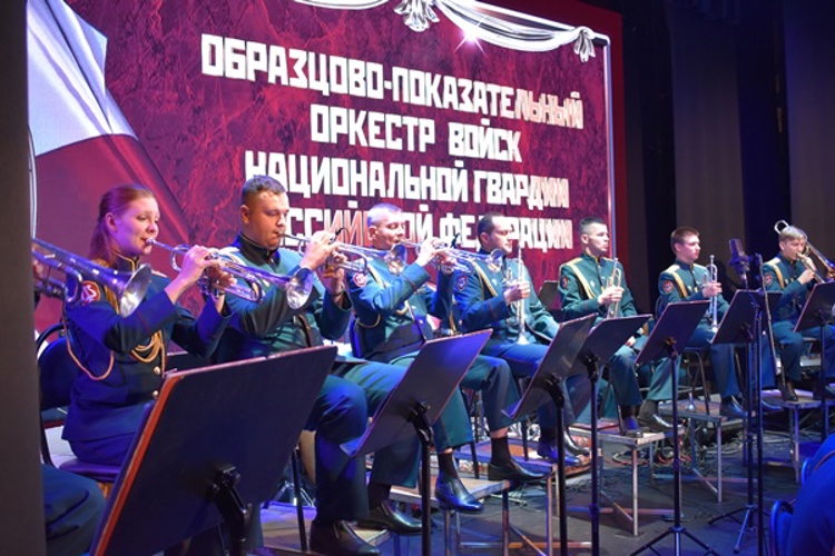 Образцово-показательный оркестр Росгвардии совершил гастрольный тур по Нижегородской области