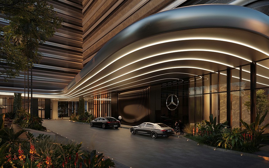 Жилой комплекс Mercedes-Benz Places в Майами — гордость Гордена Вагенера и часть стратегии диверсификации бизнеса Mercedes-Benz: немецкая компания хочет продавать не только роскошные автомобили, но и роскошный образ жизни, в том числе недвижимость в стиле Mercedes-Benz.