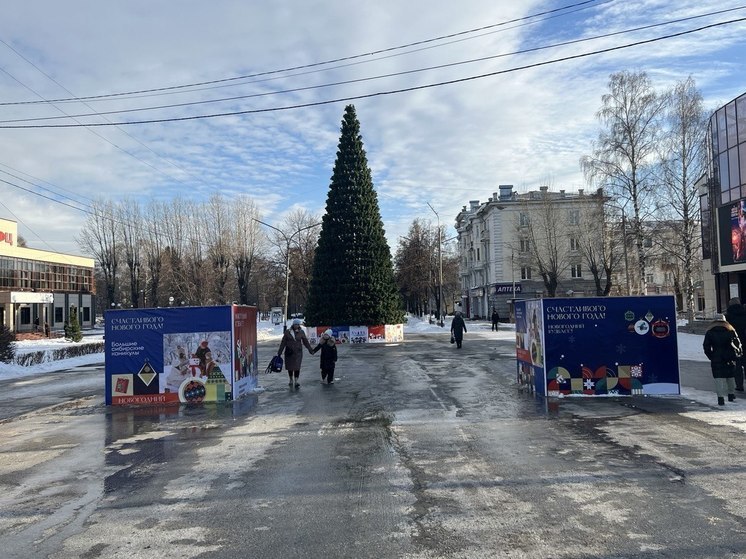 В Киселевске установили новогоднюю ель