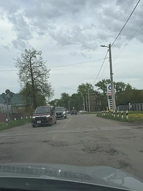 Новая дорога, ведущая к выезду на Кинешму разрушена