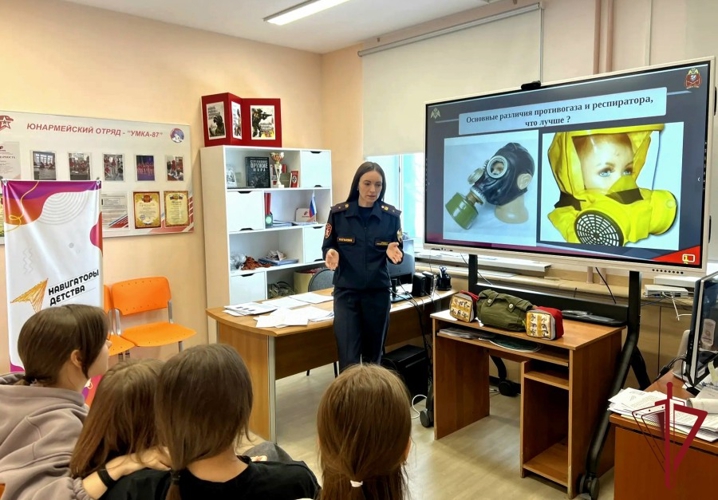  В рамках ведомственной акции «Дни с Росгвардией» кадеты профильного класса узнали о причинах пожаров и защите от них