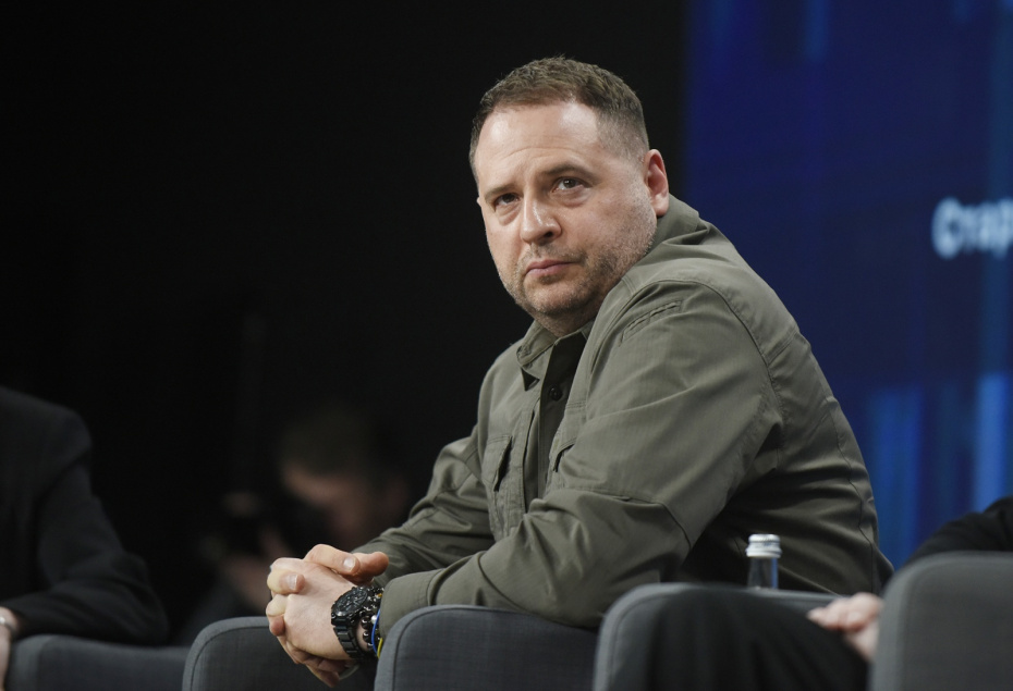 Глава офиса президента Украины Андрей Ермак и президент Украины Владимир Зеленский