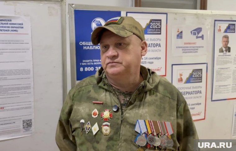 Ветеран СВО отдал свой голос на выборах губернатора