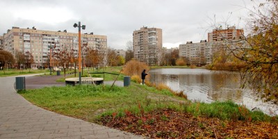 Купчинский сквер и Купчинский пруд