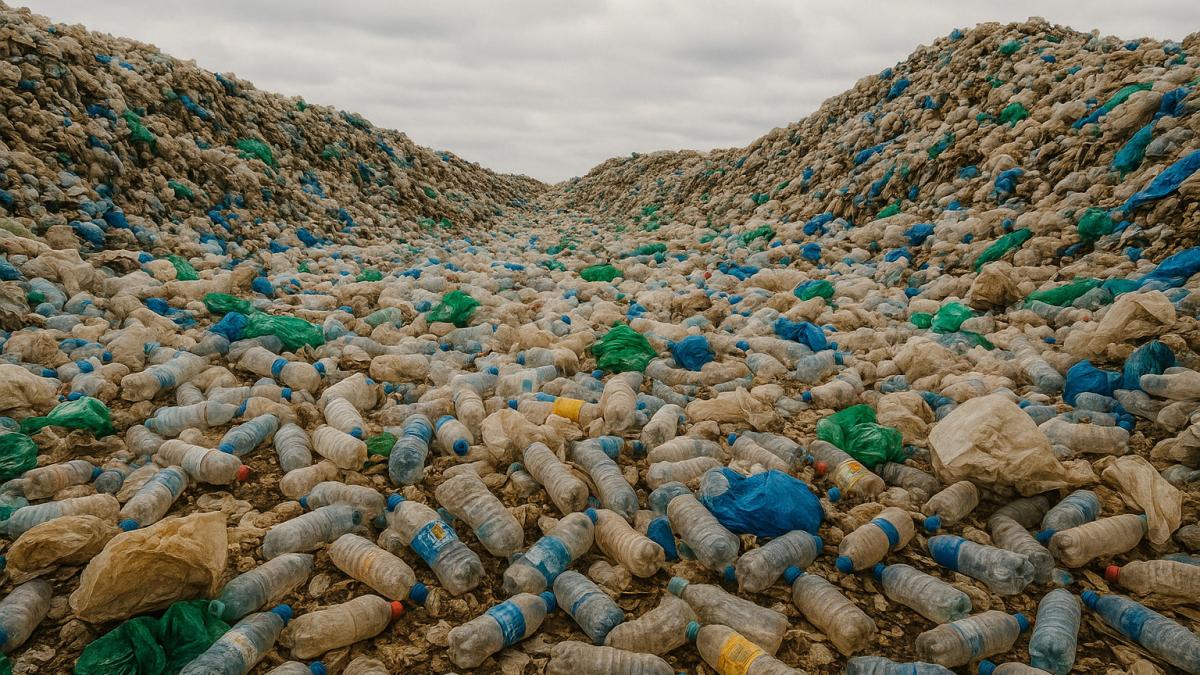 Свалка пластиковых отходов