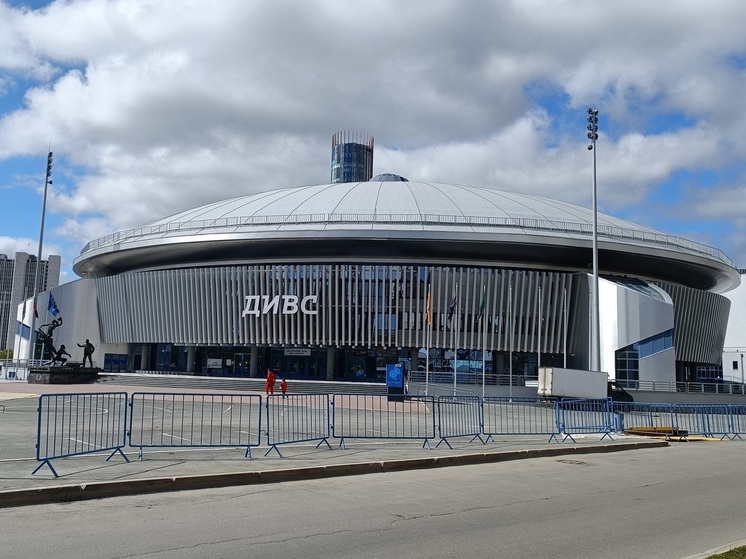 Толпа екатеринбуржцев выстроилась возле ДИВСа