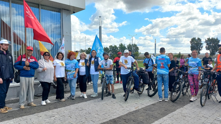 Участники третьего велопробега «Тропа Памяти». Фото: Чувашское республиканское отделение РГО