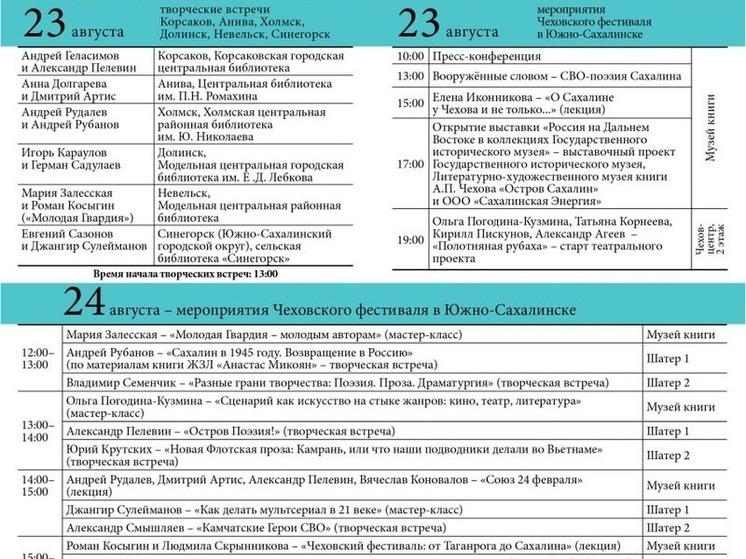 Сахалин на три дня станет литературной столицей России