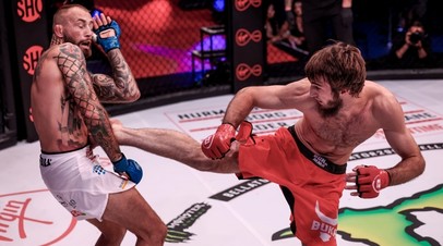 Бойцы Bellator Пётр Недзельский и Хасан Магомедшарипов