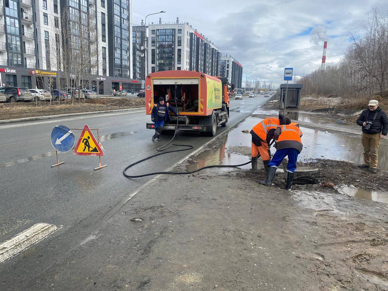 Вода успешно откачана силами муниципального предприятия